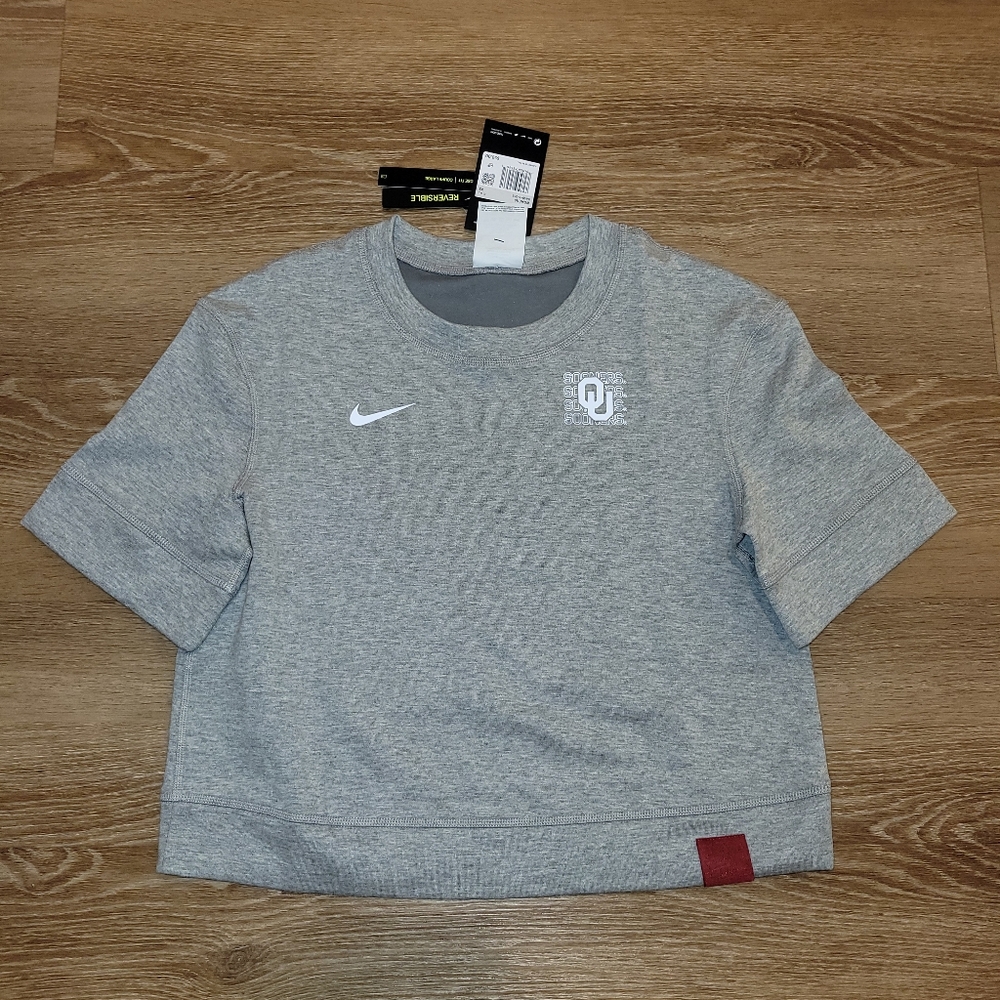 Nike Oklahoma University Sooners Reversible Crop Top Size XS New